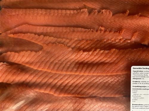 x 500 gr wilde gerookte zalm