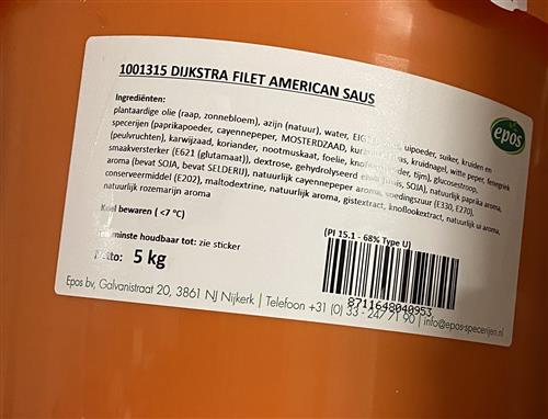 Dijkstra filetsaus 5 kg